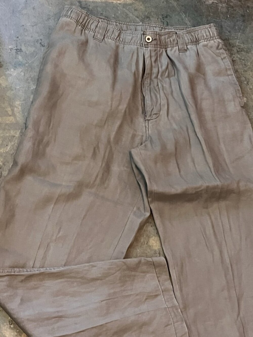 Caribbean Men's Linen Casual Pants Career Semi Dressy Resort Summer sz 32x30